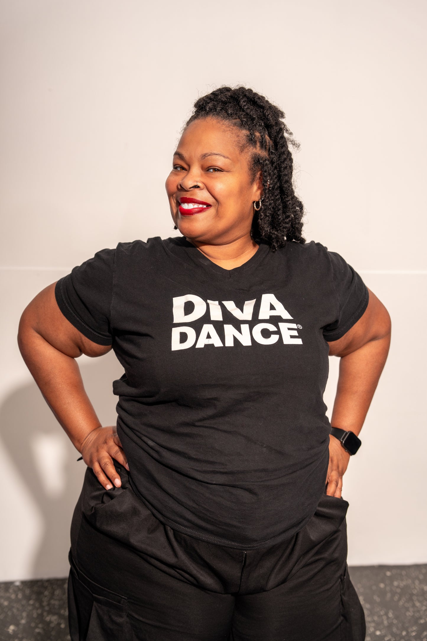 DivaDance V-Neck Tee (Black or White)