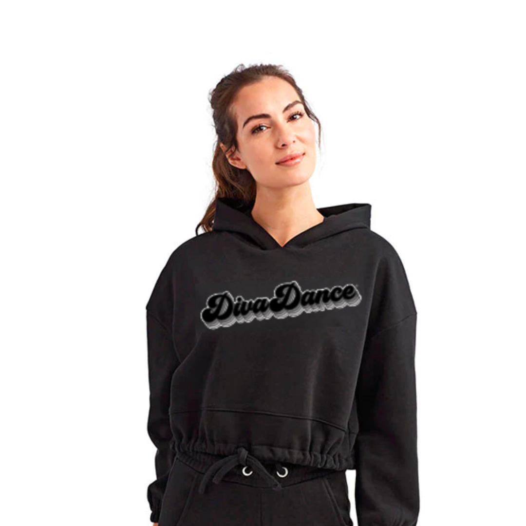 Cropped cinched hoodie sales
