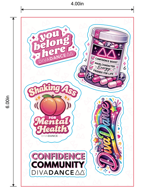DivaDance Sticker Sheet