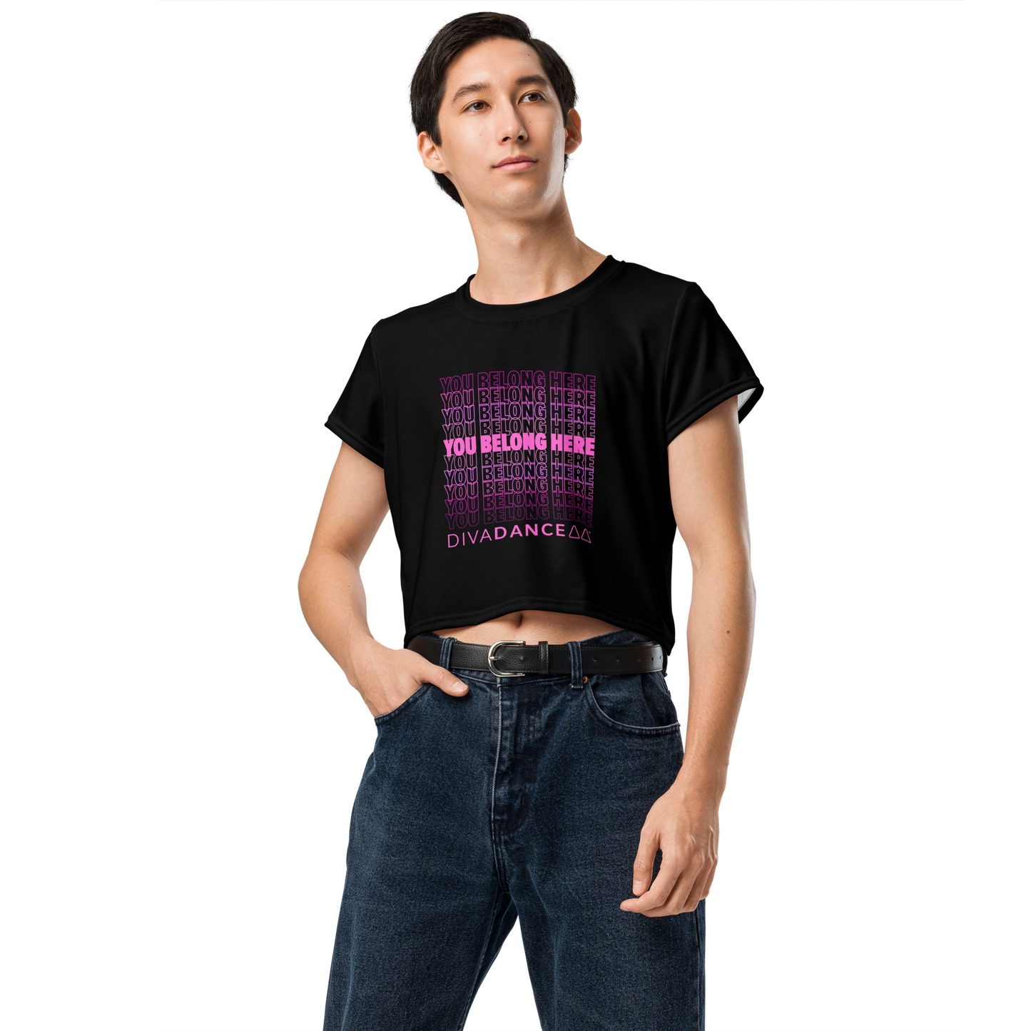 You Belong Here Crop Tee