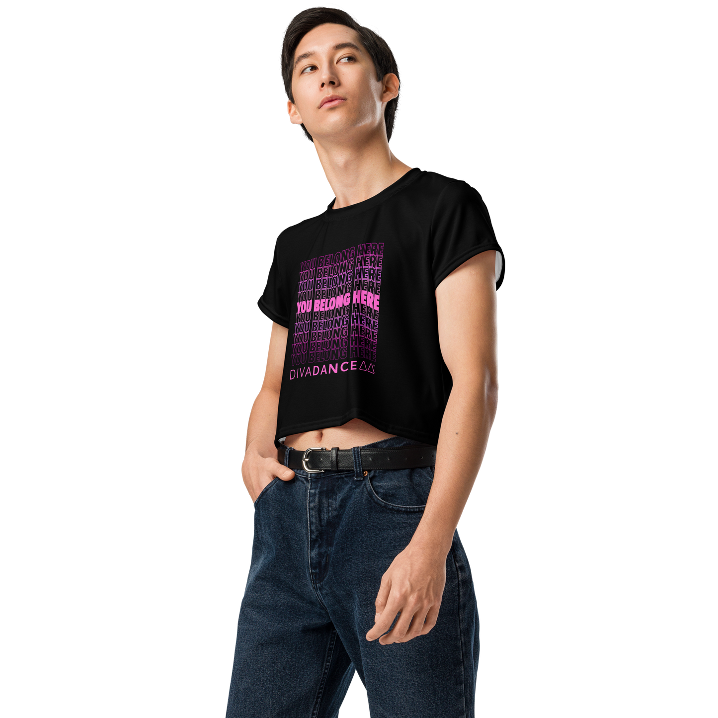You Belong Here Crop Tee