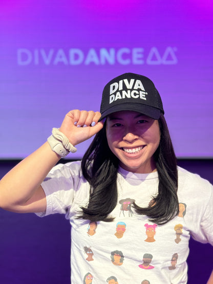 DivaDance High Ponytail Trucker Hat