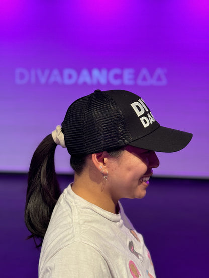 DivaDance High Ponytail Trucker Hat