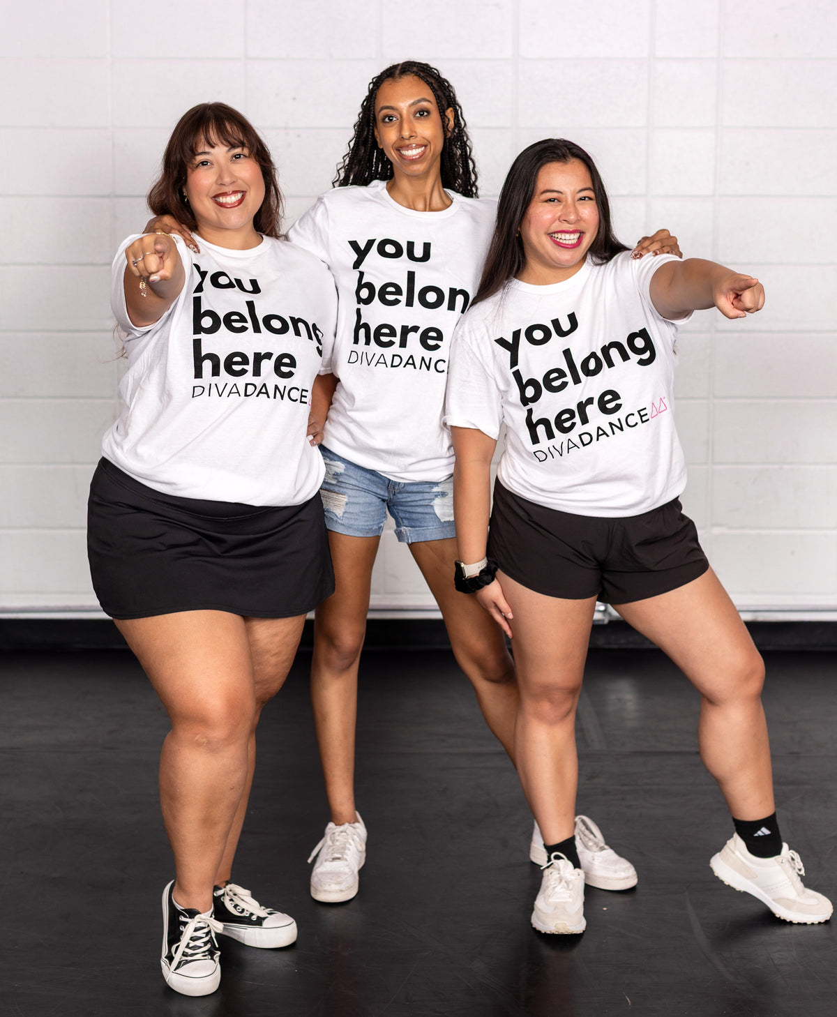 DivaDance "You Belong Here" Staff Tee (White)