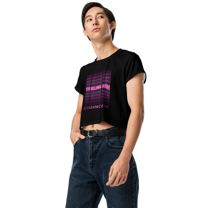You Belong Here Crop Tee
